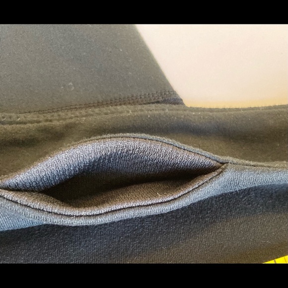 Fabletics Black with Sheer Accents Capri Pocket Leggings Size XS - Picture 6 of 12